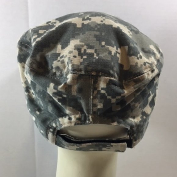 Trooper Air Force Military Cadet Adjustable Baseball Cap Hat Green Camo - Picture 3 of 7